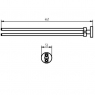 Полотенцедержатель Haceka Kosmos White 402811 (1145589)