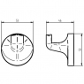 Крючок одинарный Haceka Aspen 405312 (1121646)