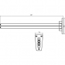 Полотенцедержатель Haceka Standard 1112101 (450101)