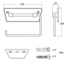 Бумагодержатель Haceka Standard 1110182 (450104)