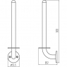 Бумагодержатель Haceka Standard 1127305 (450137)