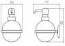 Дозатор жидкого мыла Haceka Standard 1127306 (450138)