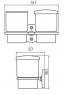 Стакан для зубных щеток Haceka Standard 1127307 (450139)