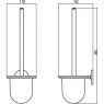 Ерш для туалета Haceka Standard 1127308 (450140)